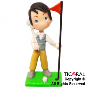 ADORNO PROFESION GOLFISTA A. PORCELANA FRIA x 1
